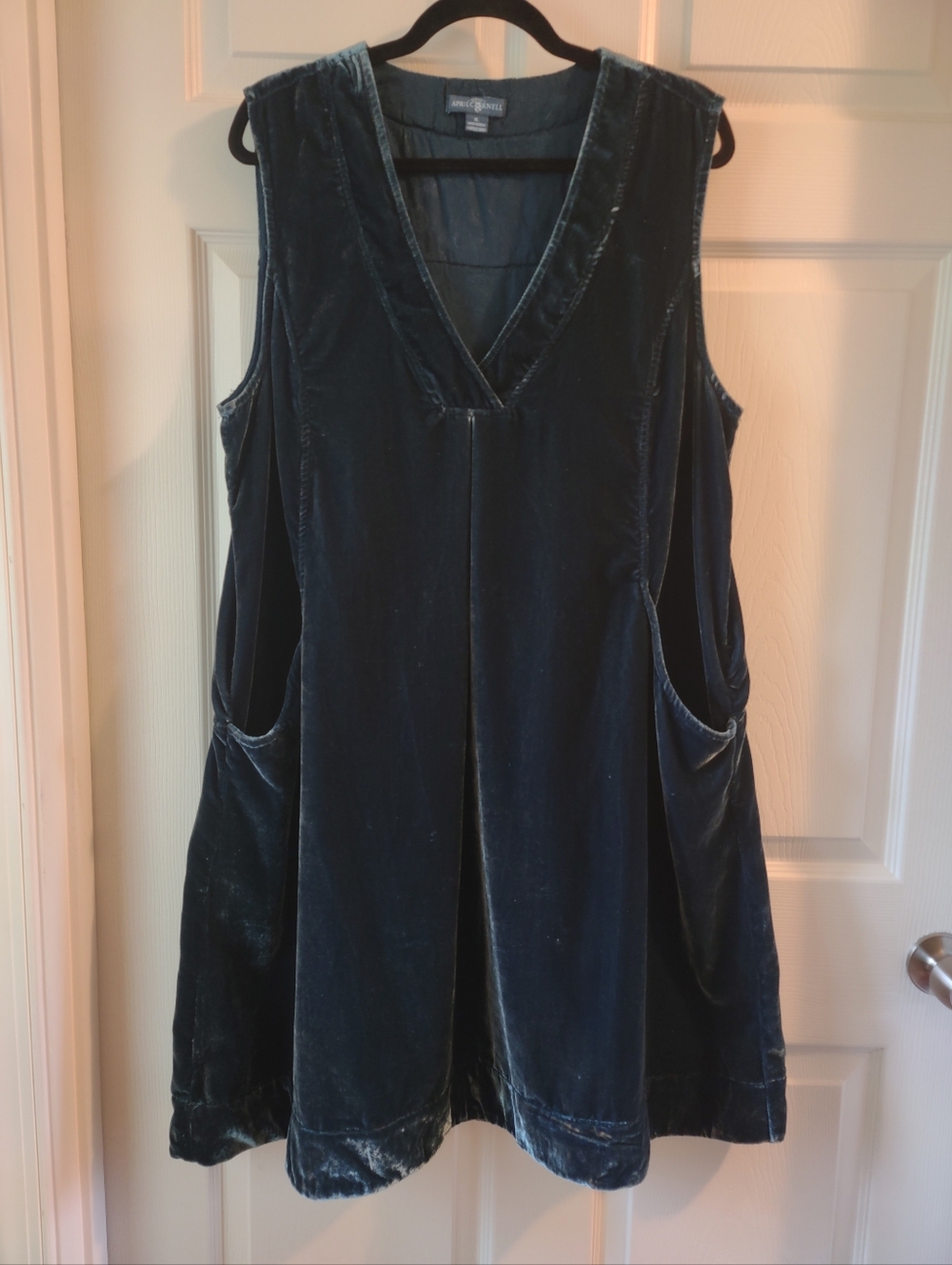 APRIL CORNELL Velvet Jumper - Teal XL